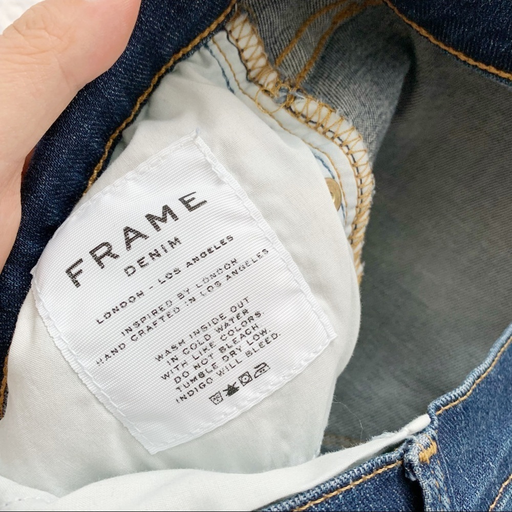 Frame Le Garçon Boyfriend Jean in West Drive - Picture 6 of 8